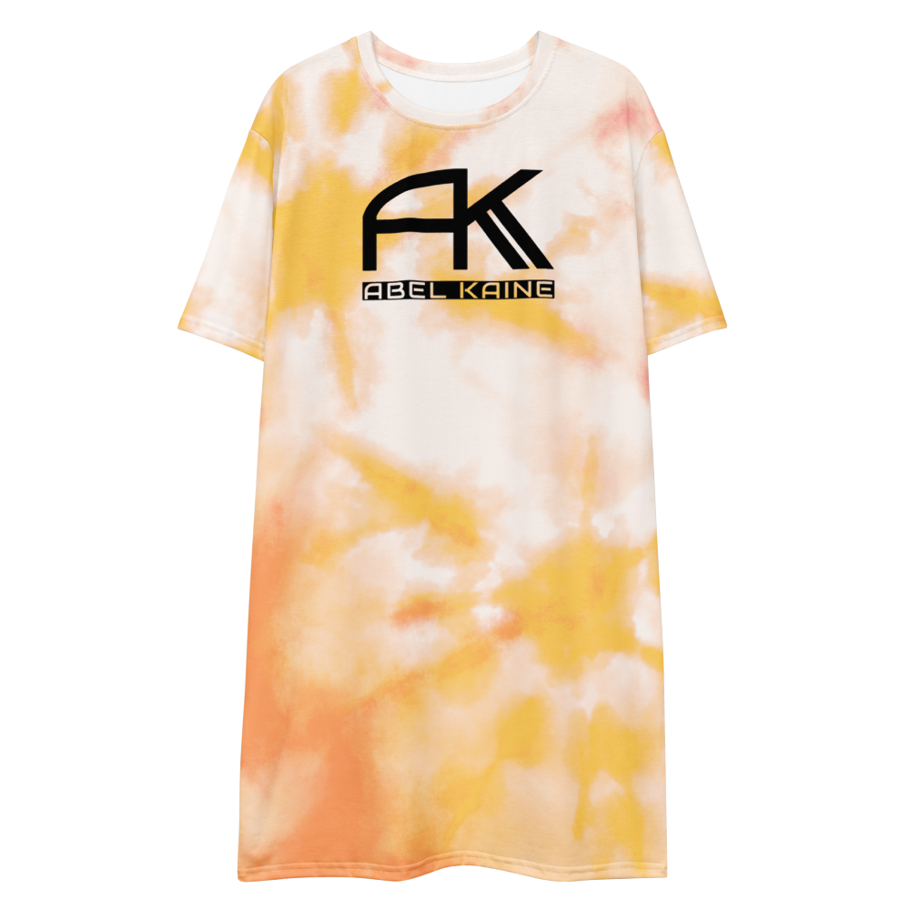 AK Summer Breeze Tee Dress_Orange Sunset Surf