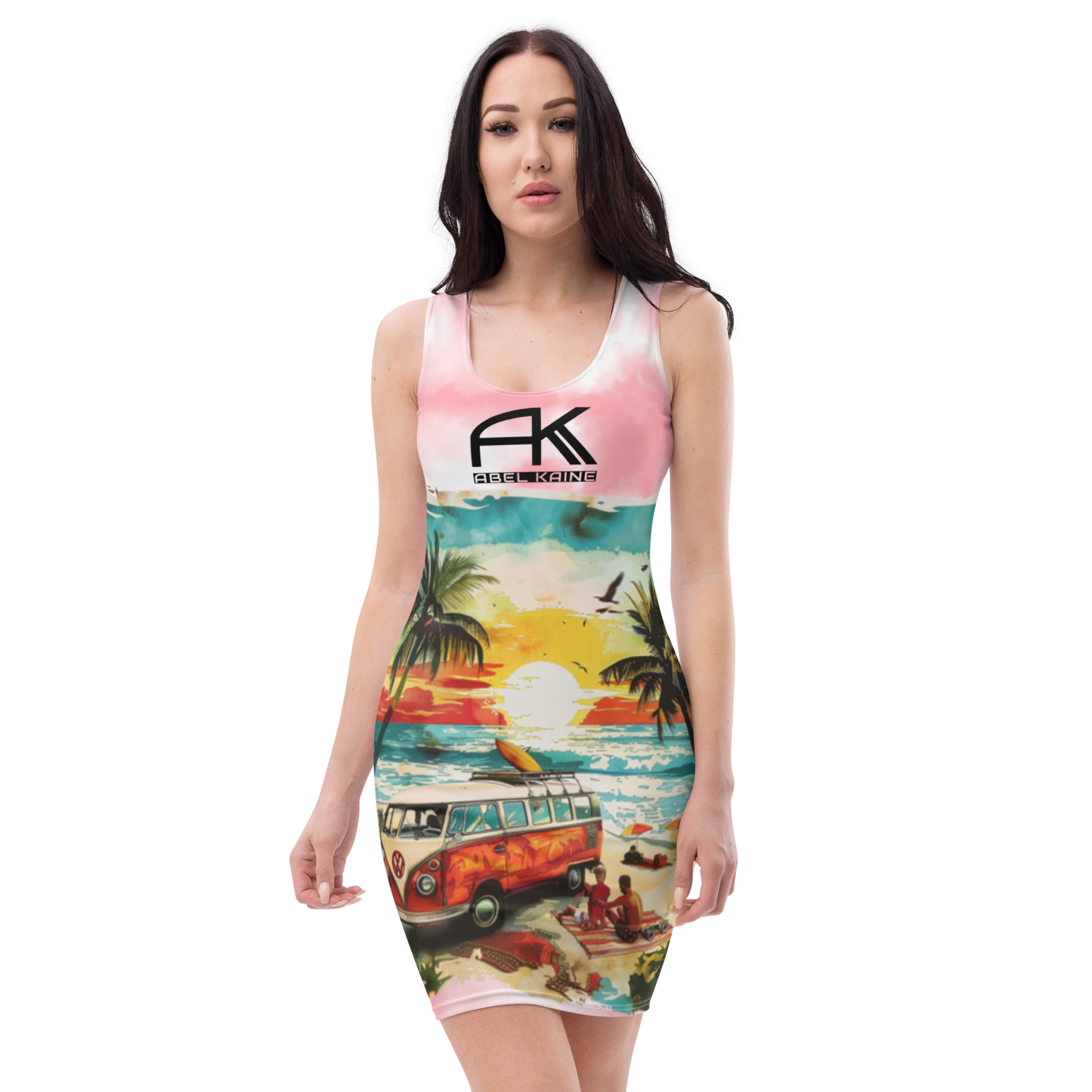 AK Summer Breeze Bodycon-Dress_Pink Sunset Surf