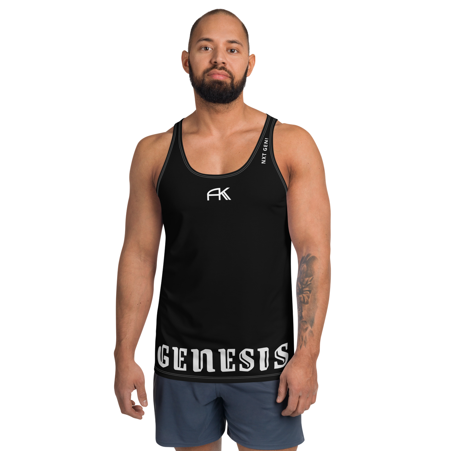 AK GENESIS - Nxt Gen! chptr one Unisex Tank-Top Pure_Black
