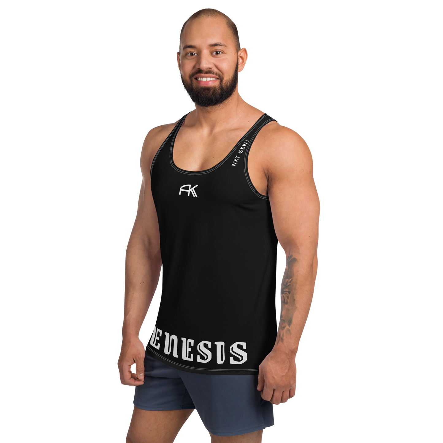 AK GENESIS - Nxt Gen! chptr one Unisex Tank-Top Pure_Black