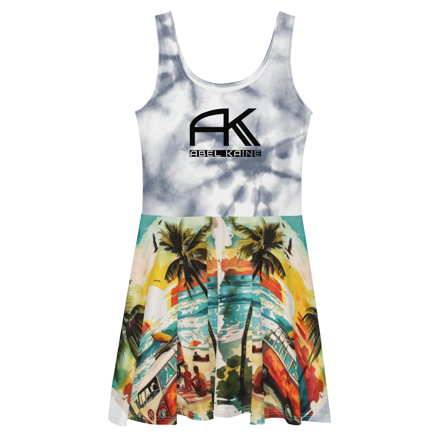 AK Summer Breeze Skater-Dress_Gray Sunset Surf