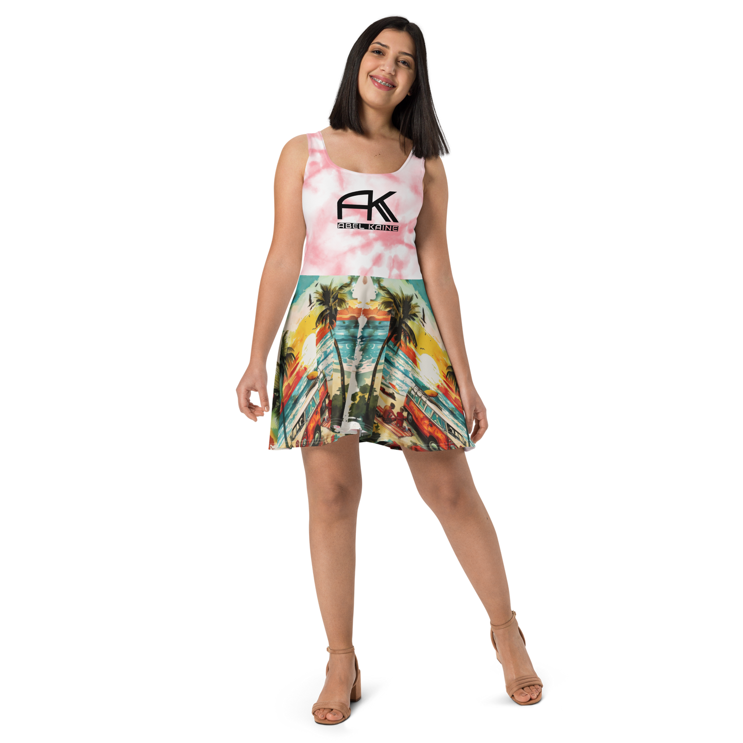 AK Summer Breeze Skater-Dress_Pink Sunset Surf
