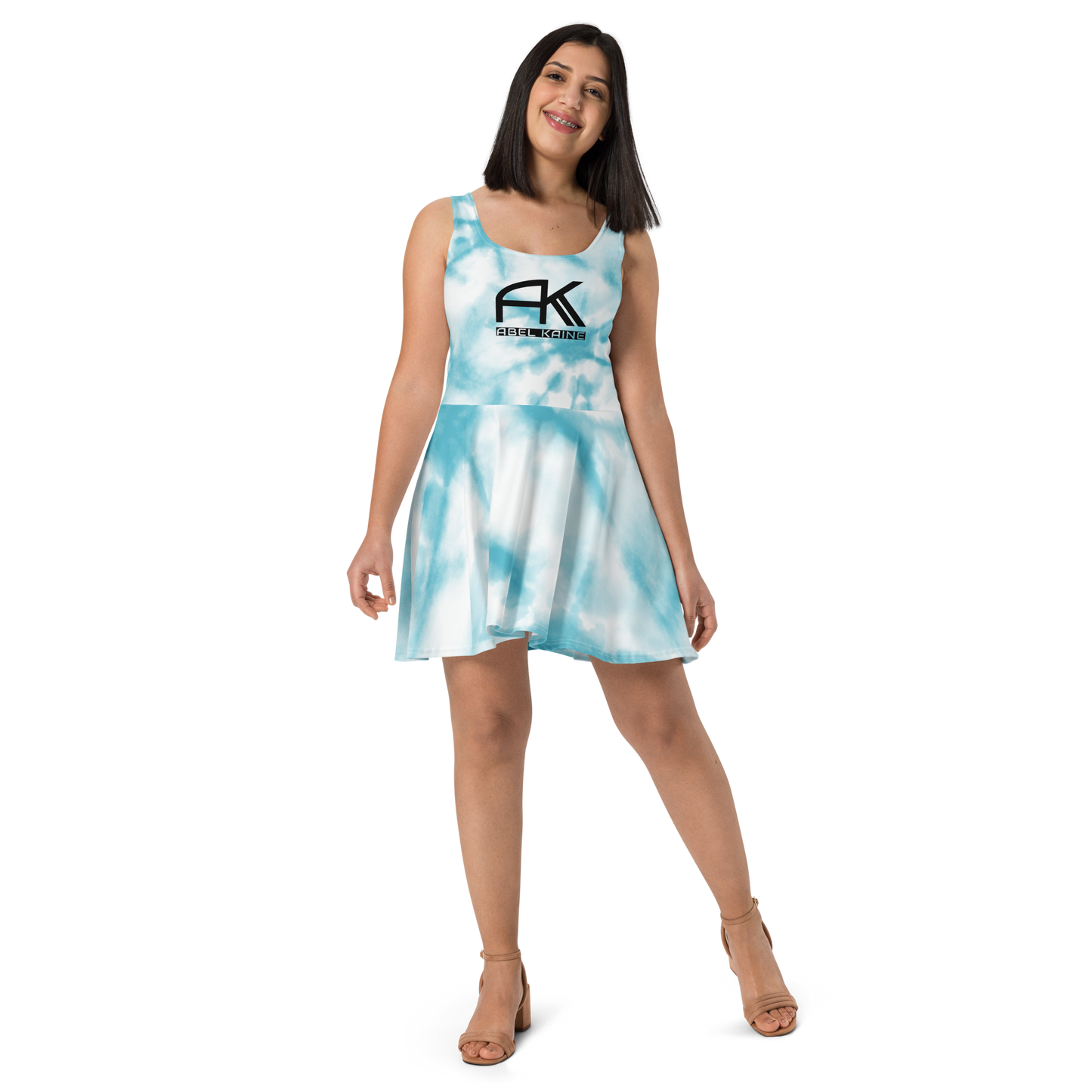 AK Summer Breeze Skater-Dress_Blue Pure & Clean