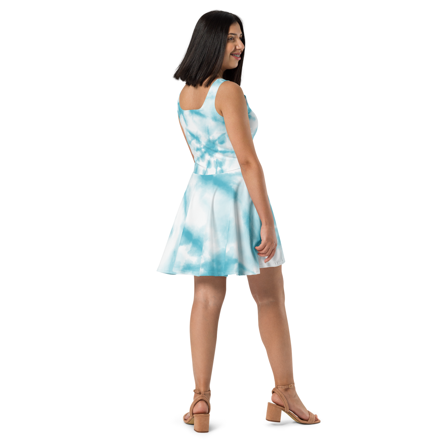 AK Summer Breeze Skater-Dress_Blue Pure & Clean