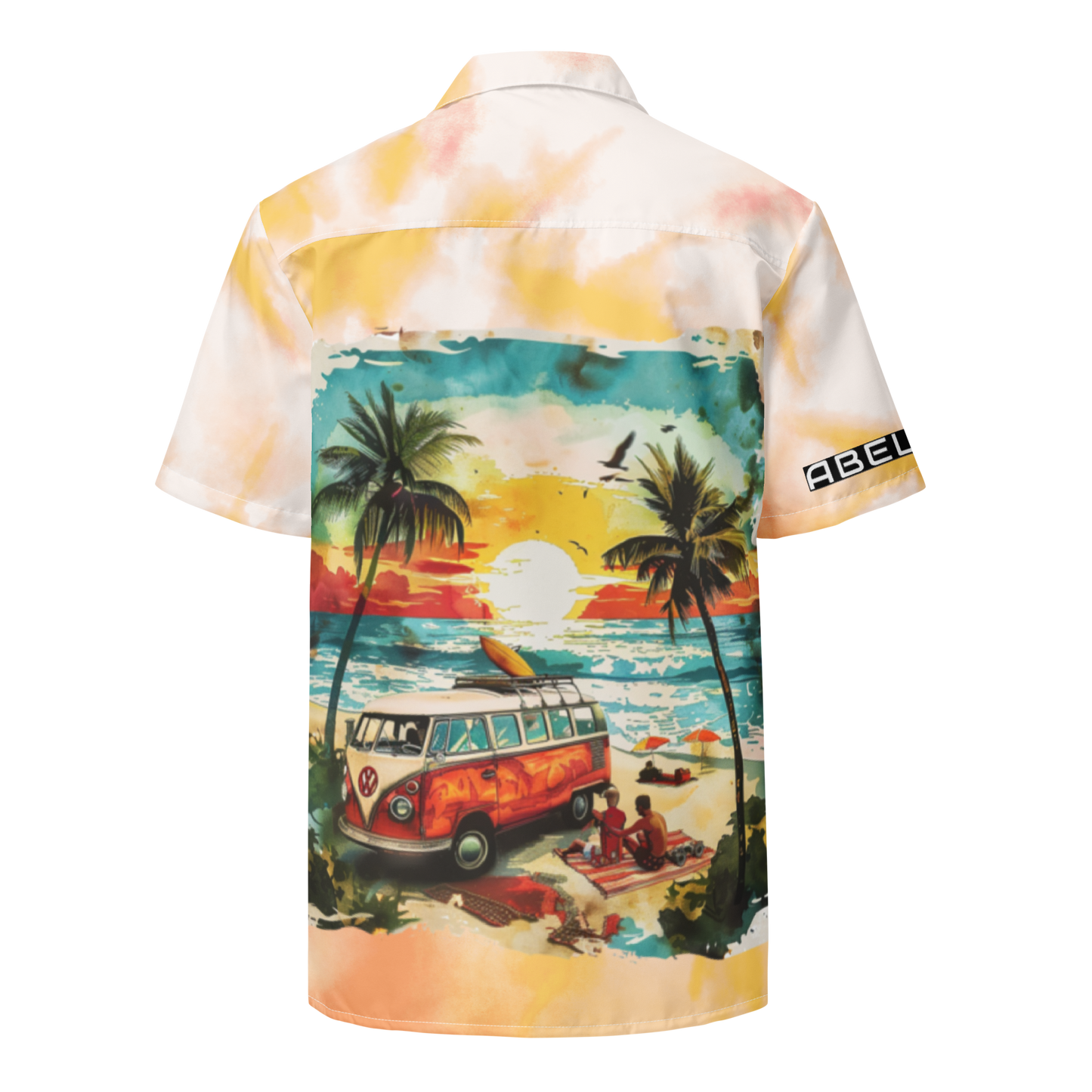 AK Summer Breeze Unisex Shirt_Orange Sunset Surf