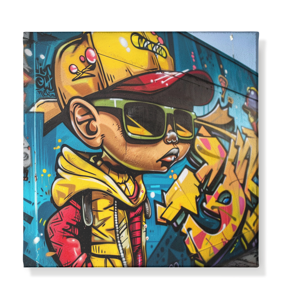 HIP2DAHOP "Golden Boy" - Leinwand 30x30cm