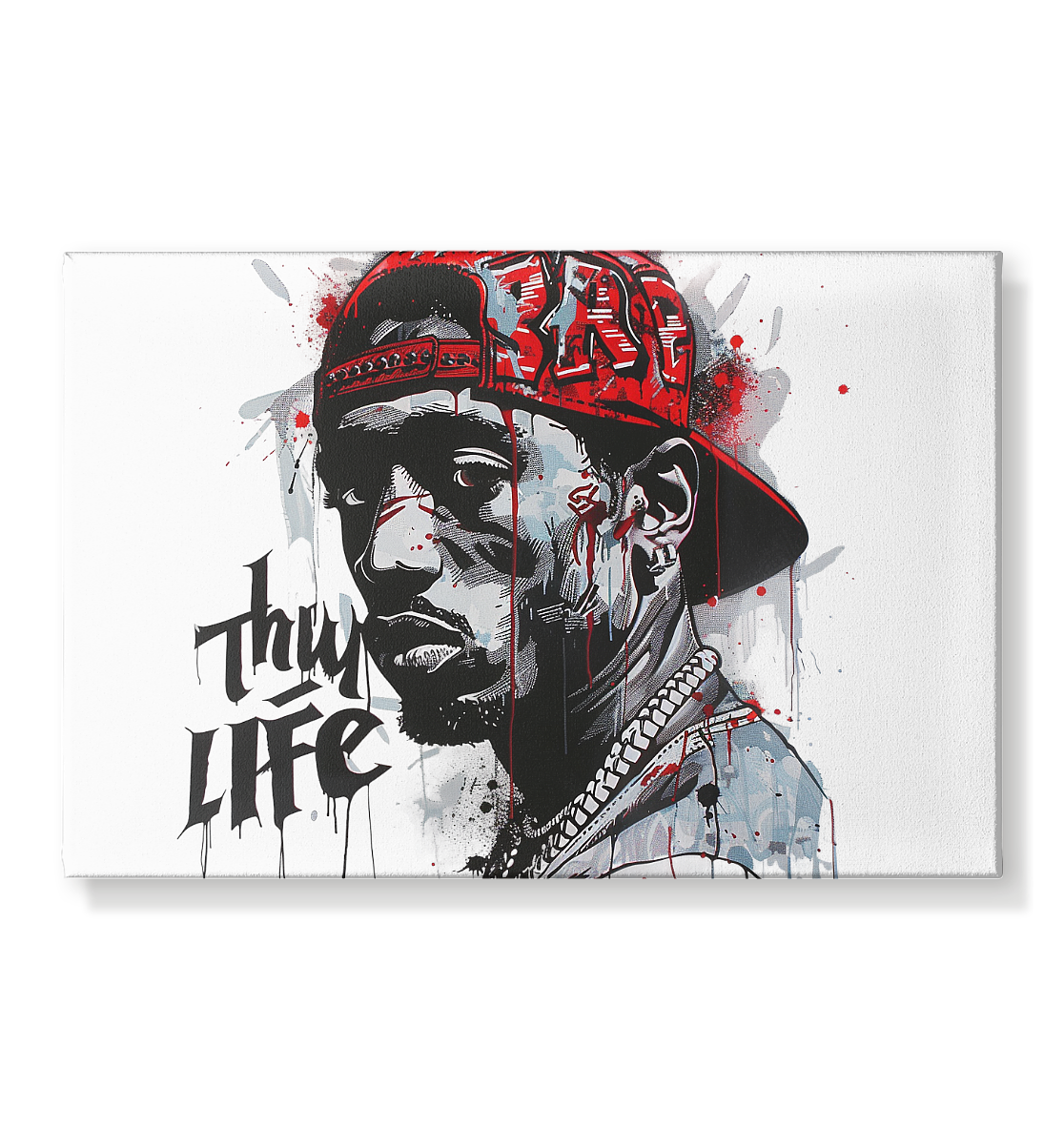 HIP2DAHOP "Red Cap Dude" - Canvas 45x30cm