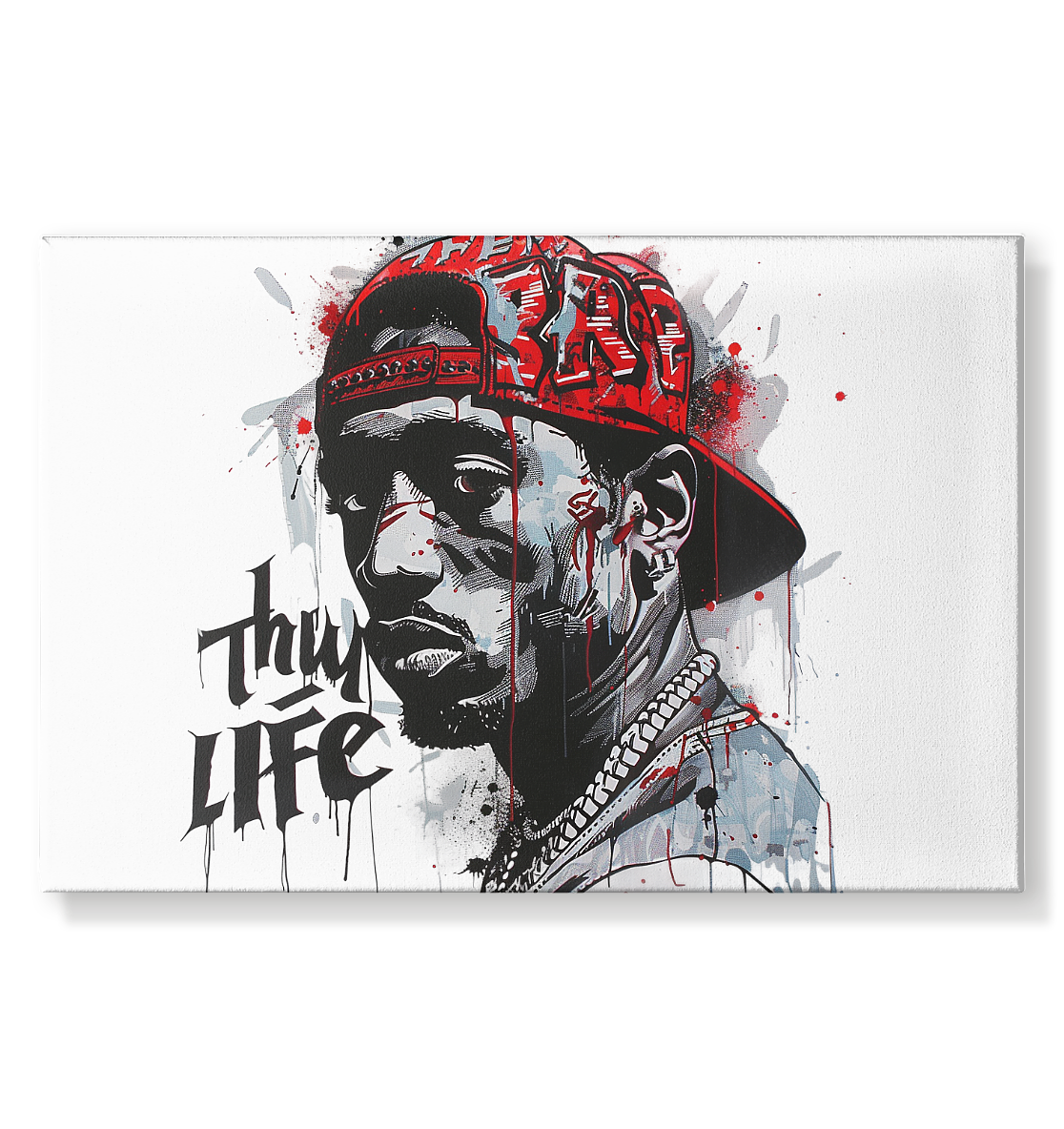 HIP2DAHOP "Red Cap Dude" - Canvas 75x50cm