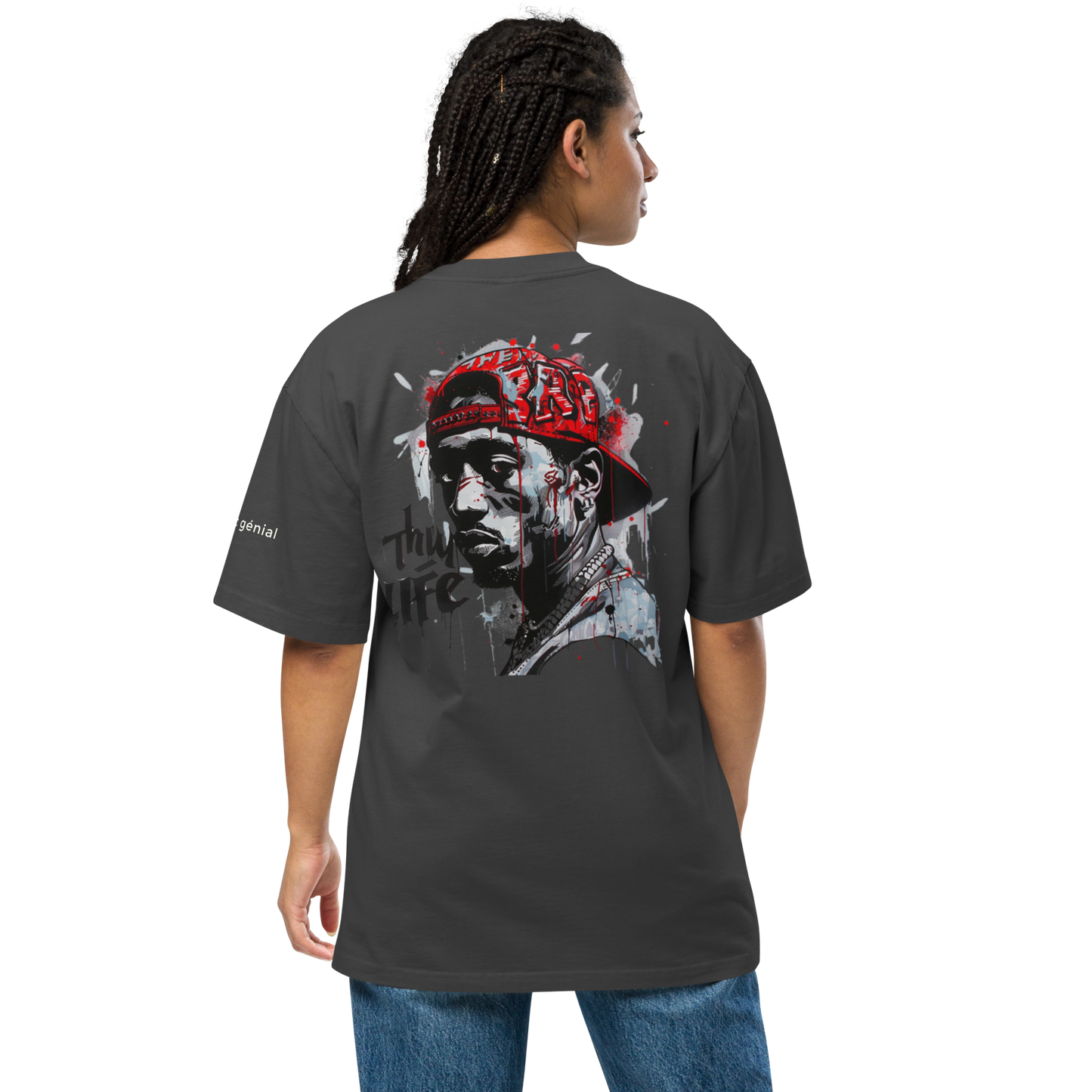 LMG Red Cap Dude Unisex Oversized Faded T-Shirt