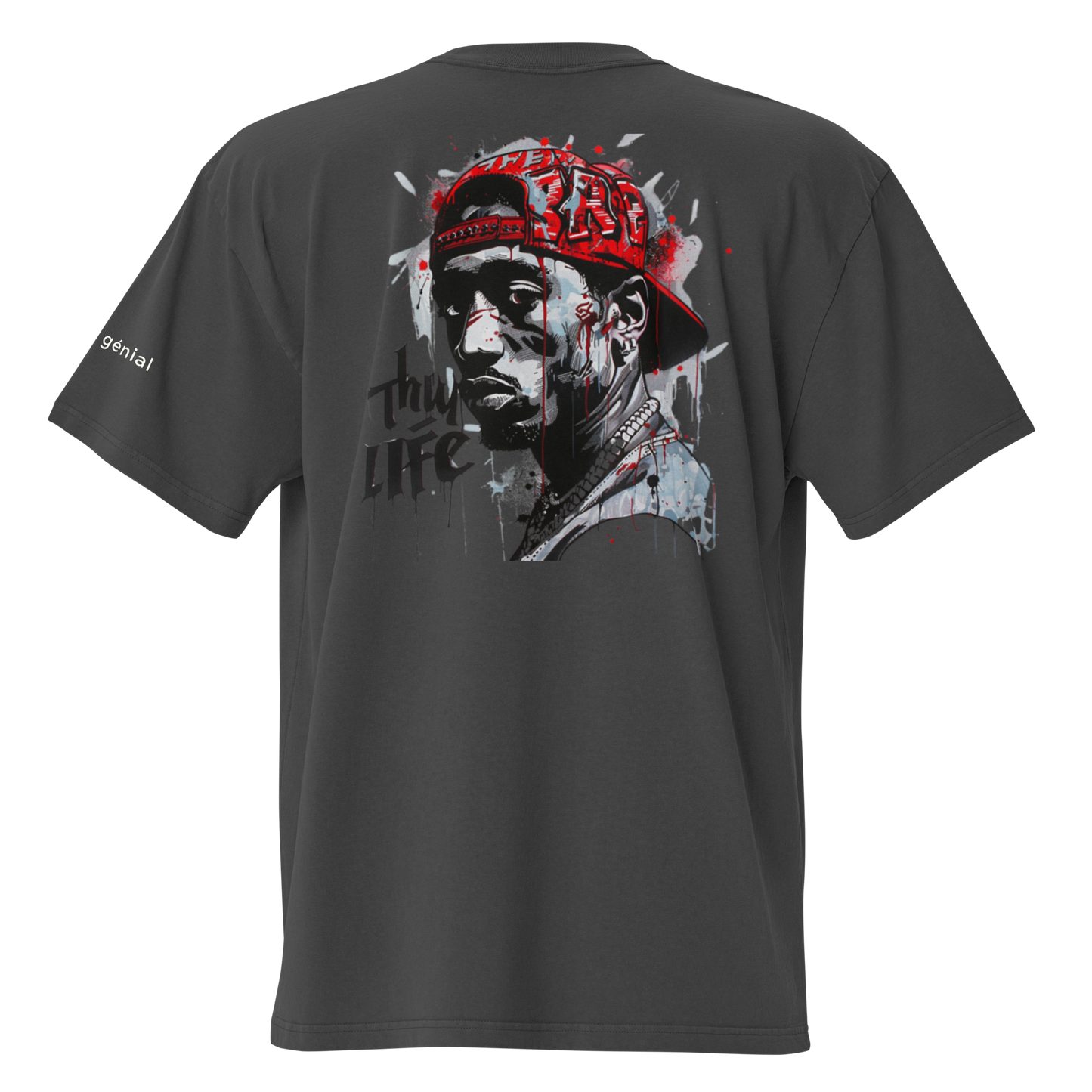 LMG Red Cap Dude Unisex Oversized Faded T-Shirt