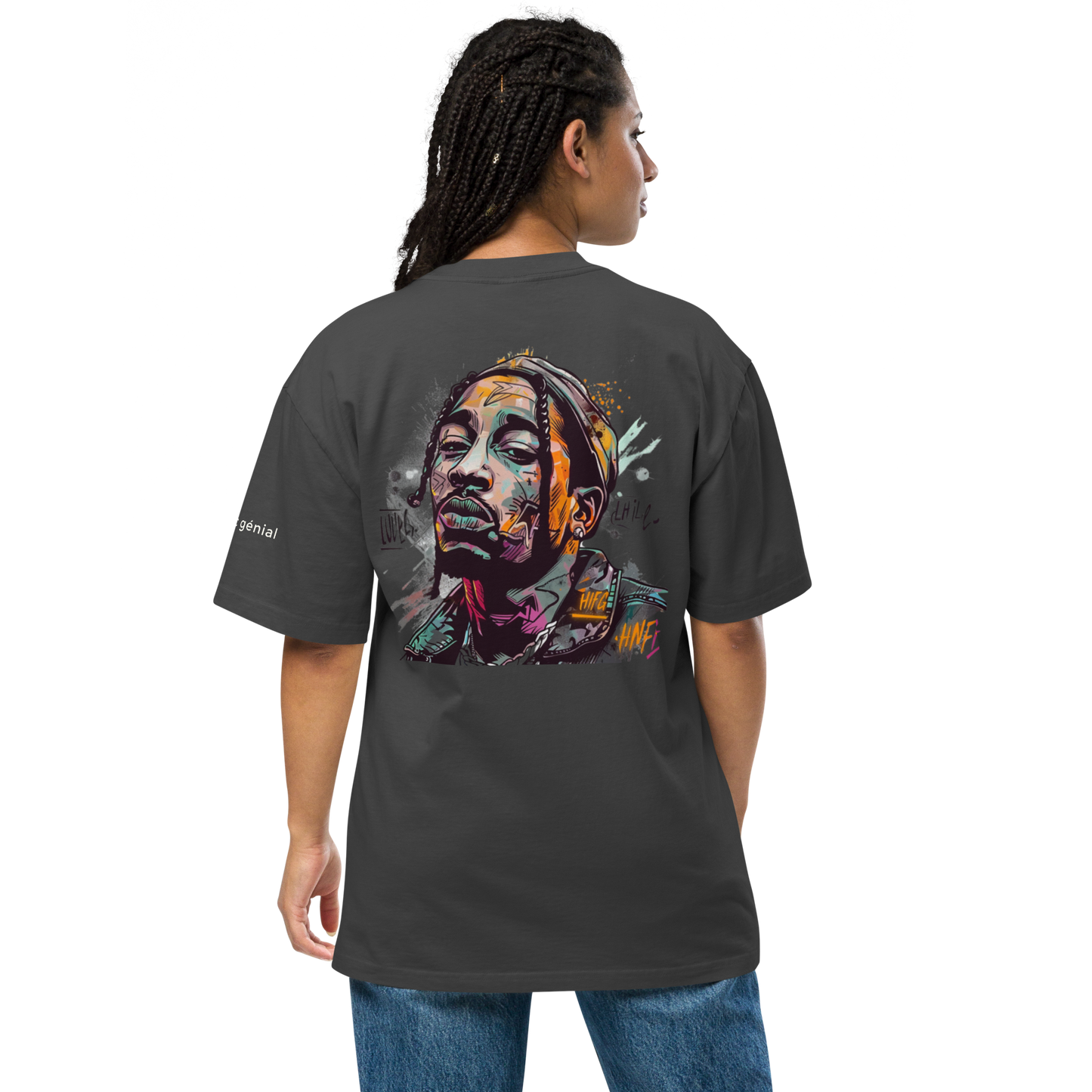 LMG The Colored Dude Unisex Oversized Faded T-Shirt