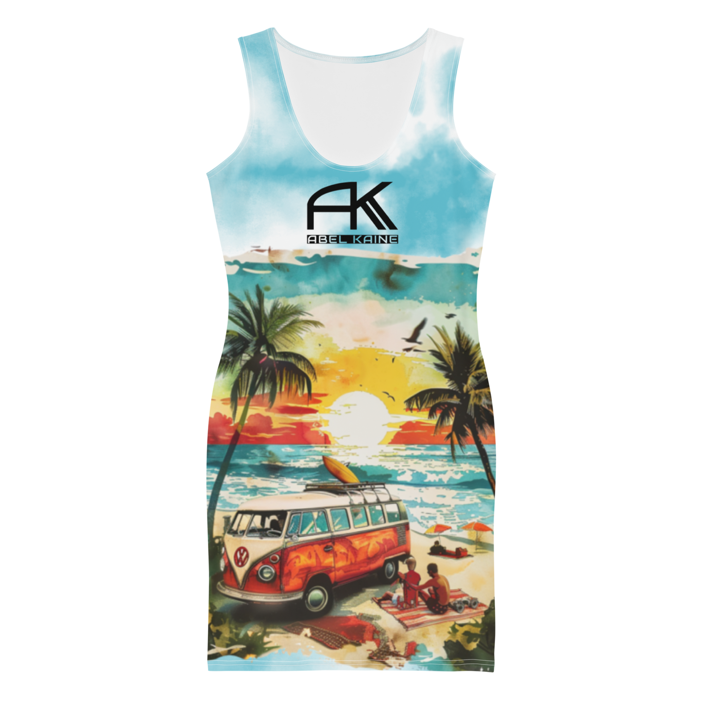 AK Summer Breeze Bodycon-Dress_Blue Sunset Surf