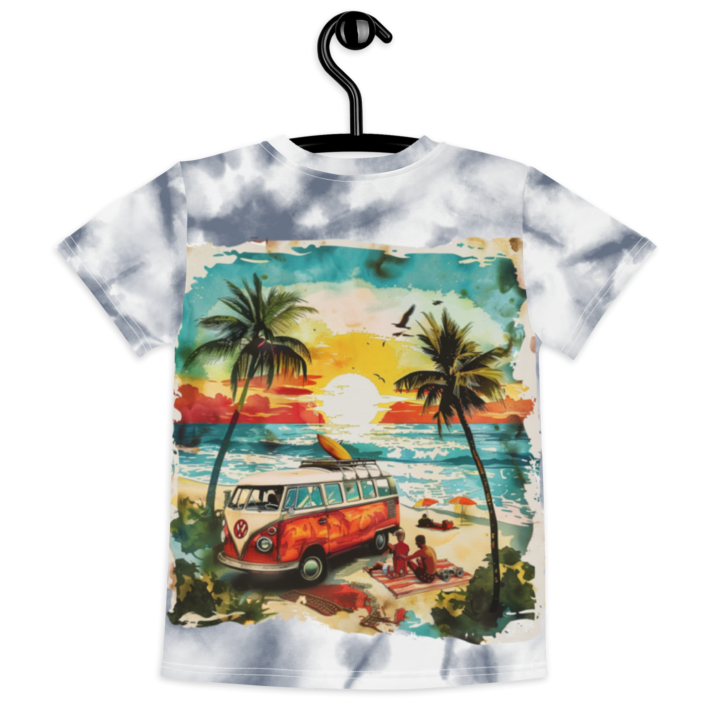 AK Summer Breeze Kids Tee_Gray Sunset Surf