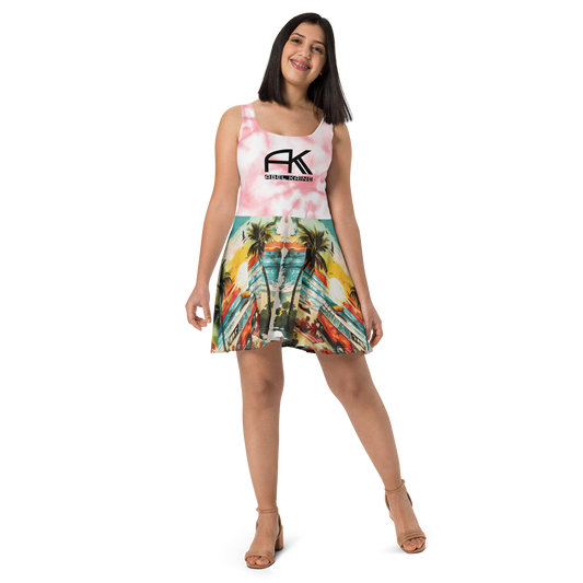 AK Summer Breeze Skater-Dress_Pink Sunset Surf