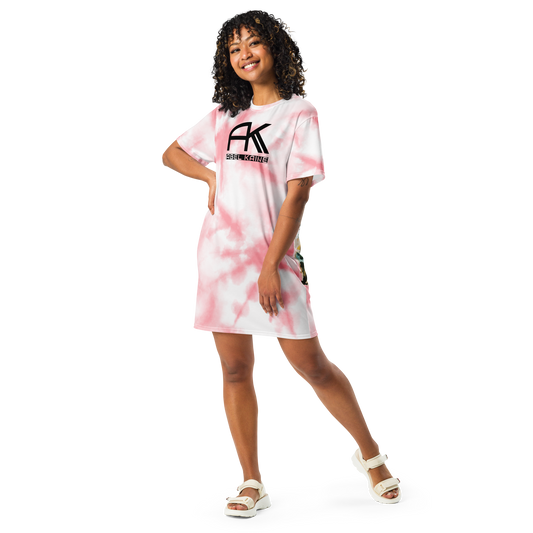 AK Summer Breeze Tee Dress_Pink Sunset Surf