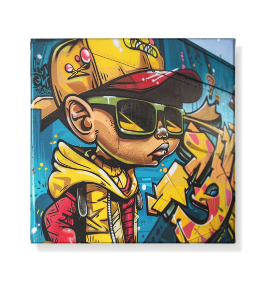 HIP2DAHOP "Golden Boy" - Leinwand 20x20cm