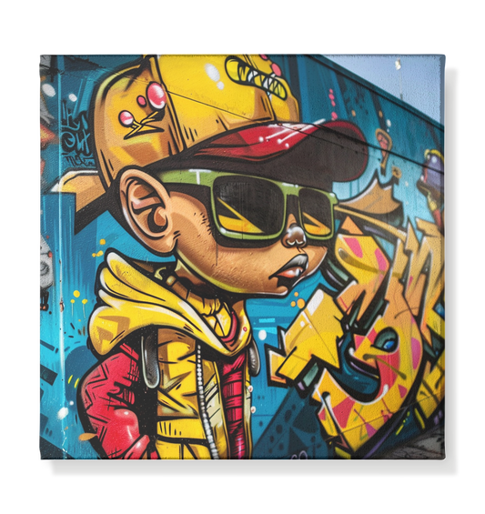 HIP2DAHOP "Golden Boy" - Leinwand 30x30cm