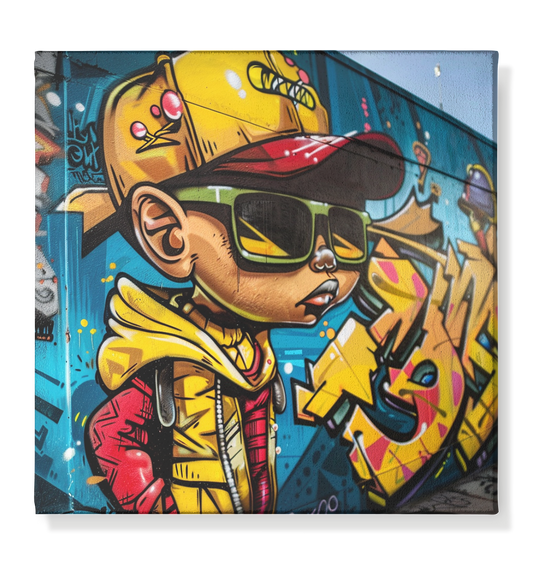 HIP2DAHOP "Golden Boy" - Leinwand 40x40cm